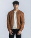 Men's suede bomber jacket